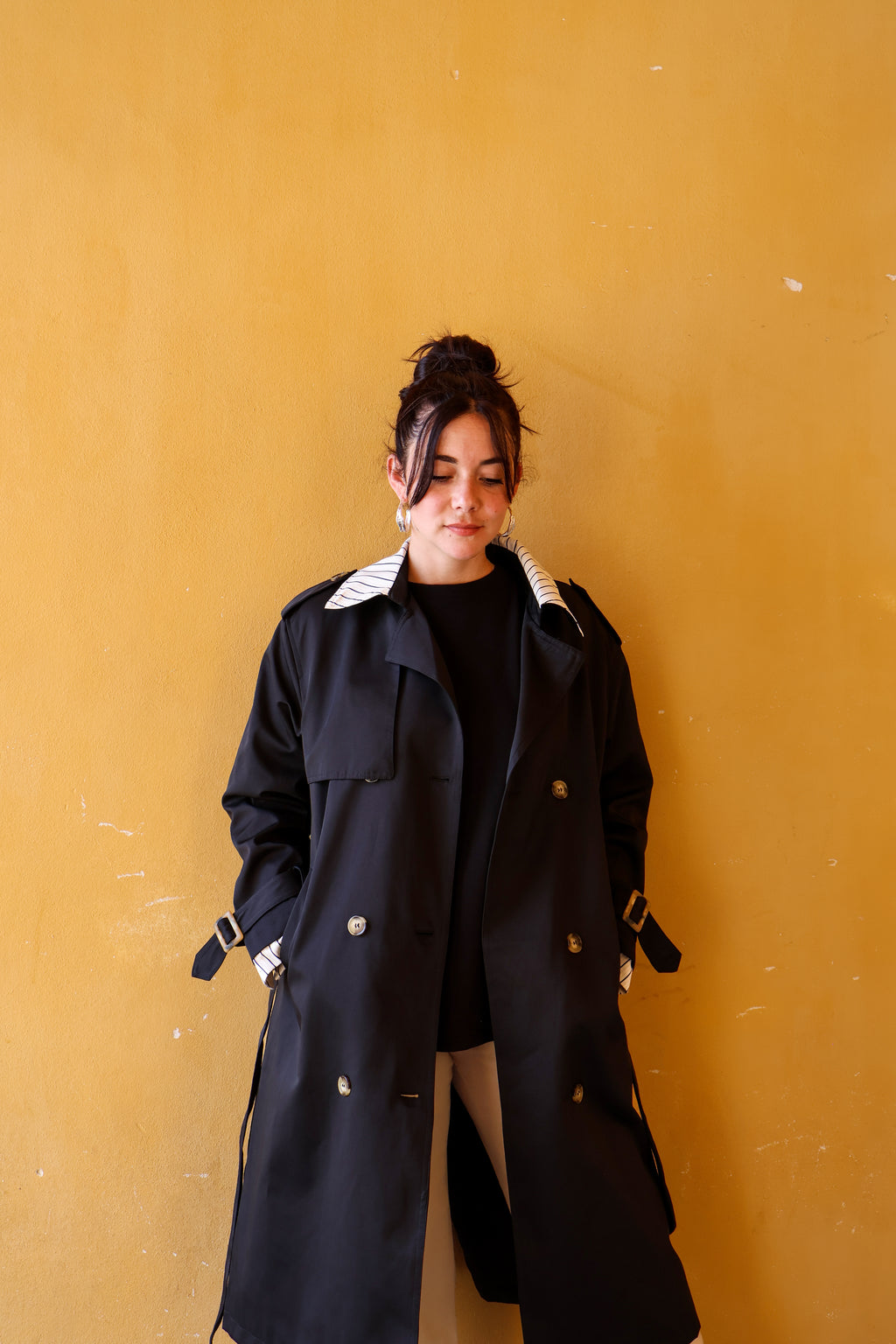 TRENCH LONG NOIR