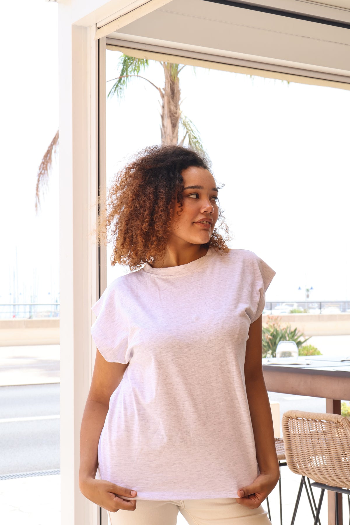 TEE SHIRT OVERSIZE GRIS