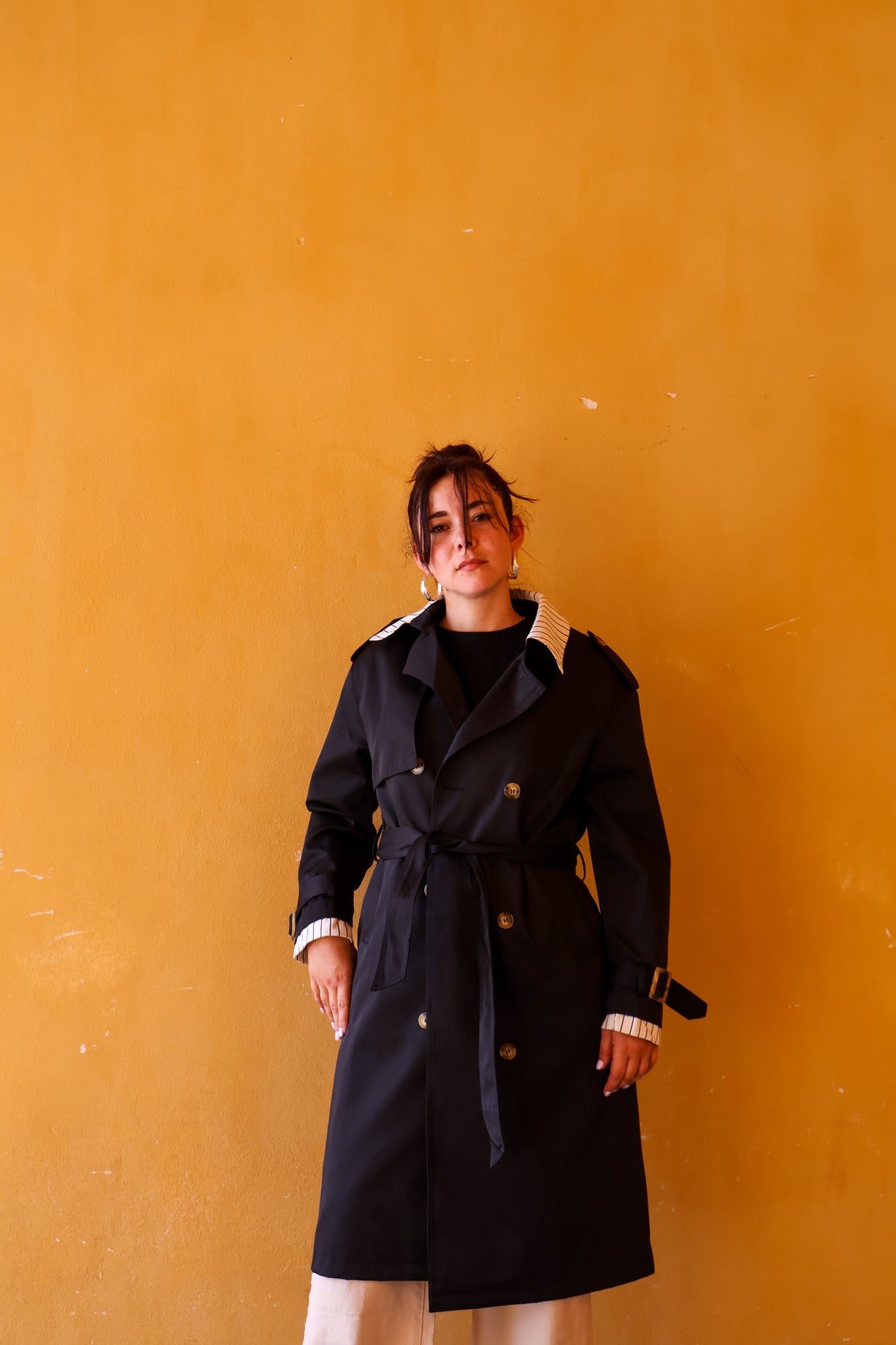 TRENCH LONG NOIR