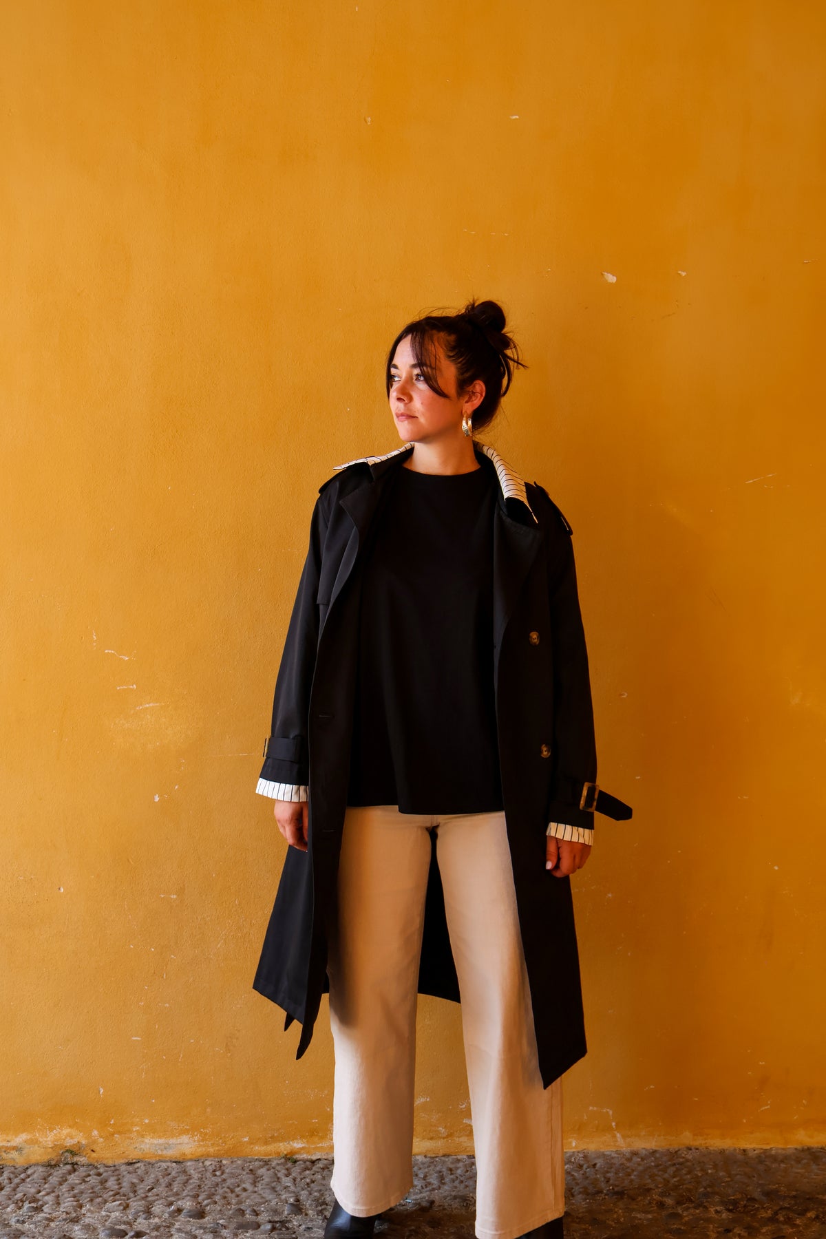 TRENCH LONG NOIR