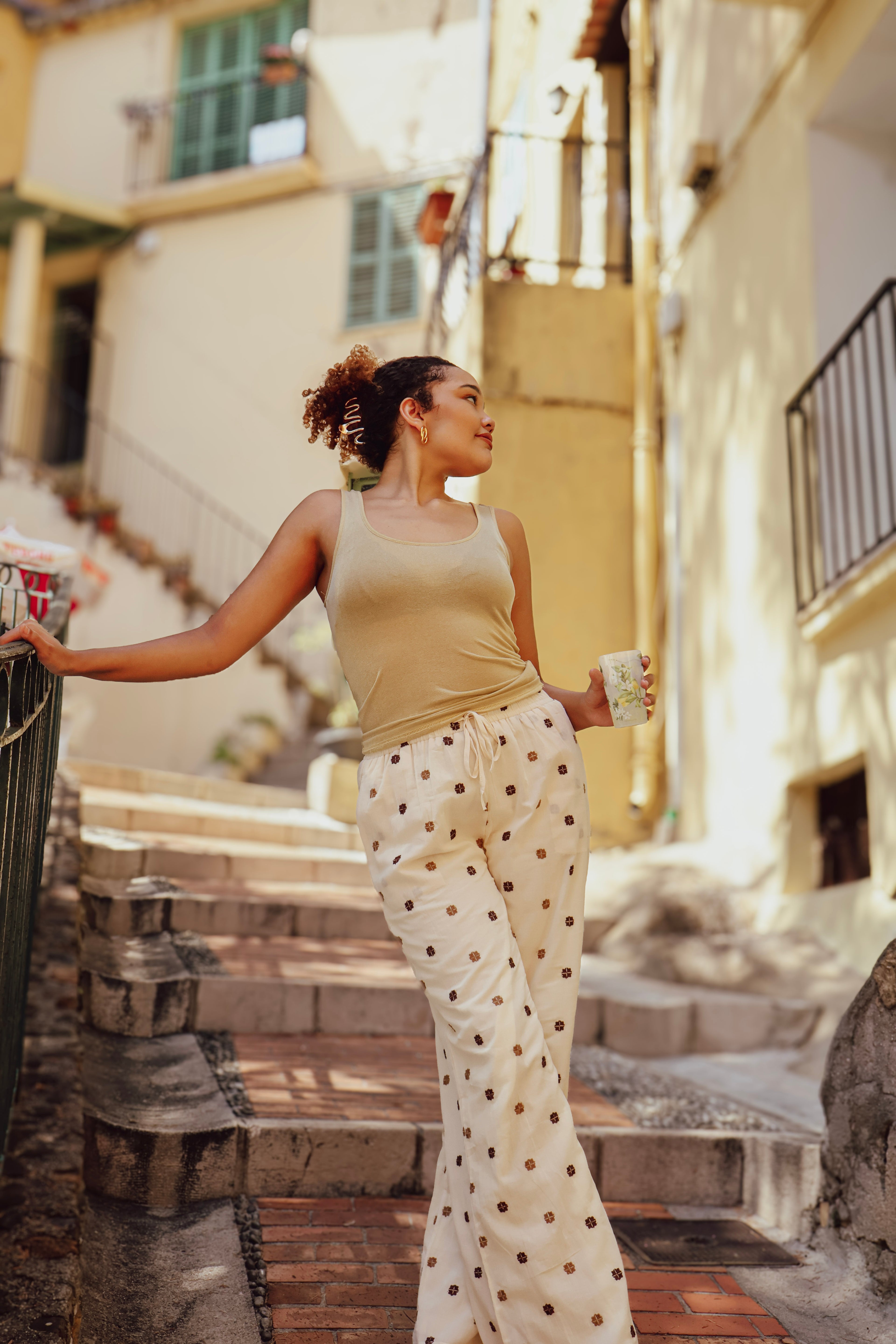 PANTALON COTON LOSANGE