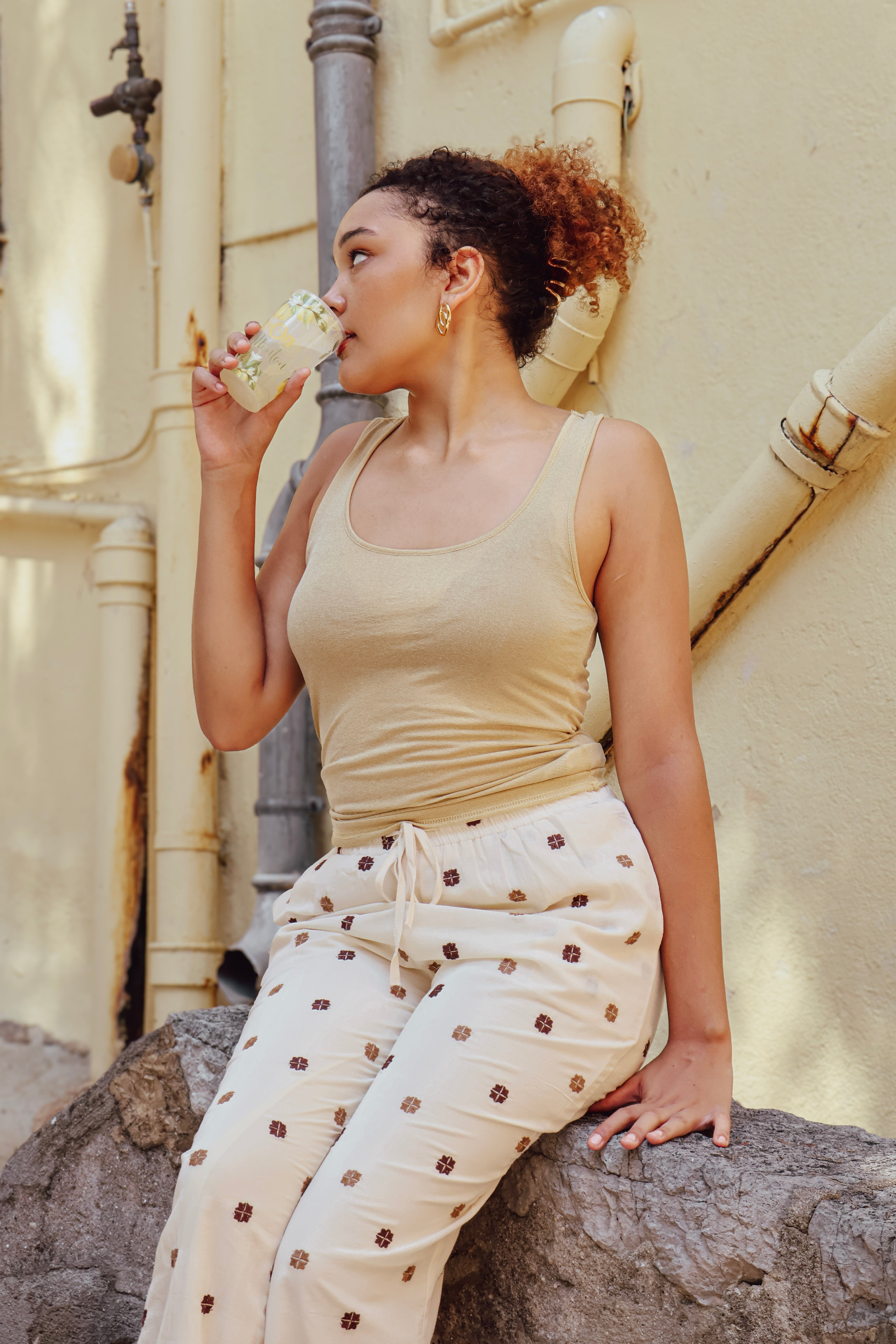 PANTALON COTON LOSANGE